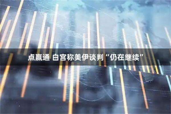 点赢通 白宫称美伊谈判“仍在继续”
